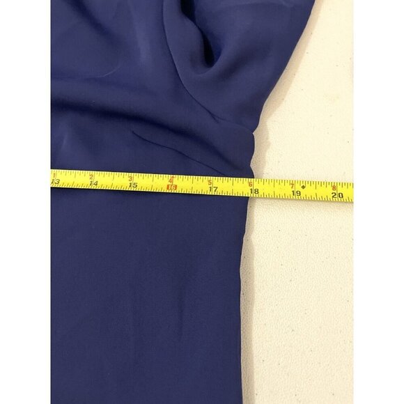 Trina Turk Nico Shift Dress Navy Blue Bell Sleeve Size Small - Picture 11 of 12
